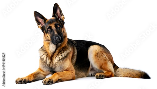 Wallpaper Mural Purebred Dog on White Background, 16:9 and 9:16 Format Torontodigital.ca