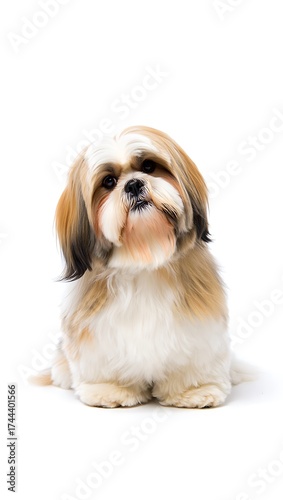 Wallpaper Mural Purebred Dog on White Background, 16:9 and 9:16 Format Torontodigital.ca