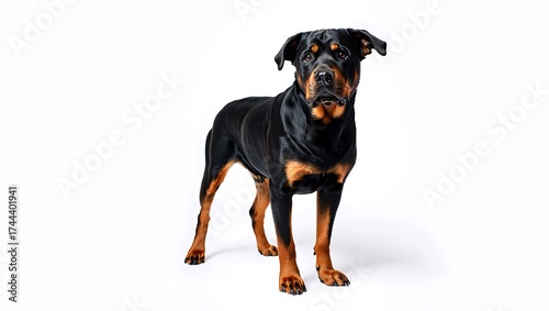 Wallpaper Mural Purebred Dog on White Background, 16:9 and 9:16 Format Torontodigital.ca