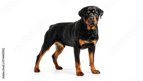 Wallpaper Mural Purebred Dog on White Background, 16:9 and 9:16 Format Torontodigital.ca