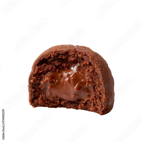 chocolate cake isolated on white