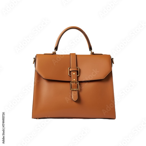 leather bag isolated on white