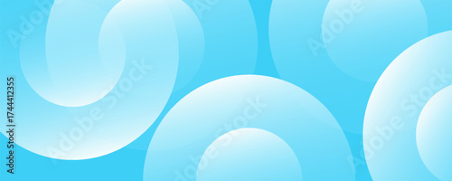 Abstract light blue geometric background with circles design.  Perfect for Business background hitech technology digital design illustration web template background backdrop desktop wallpaper bubbles.