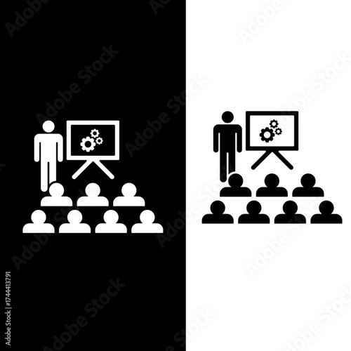 Business Training Workshop and Technical Presentation Icon