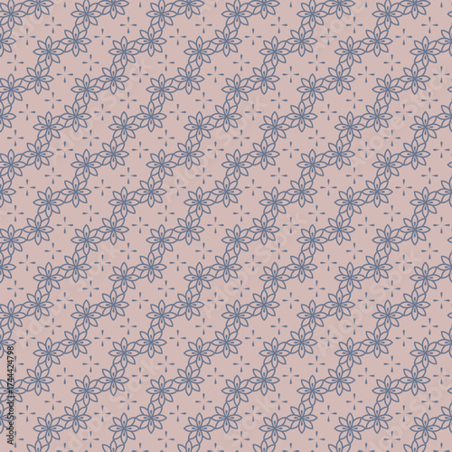 Elegant floral pattern background in soft hues for sophisticated design