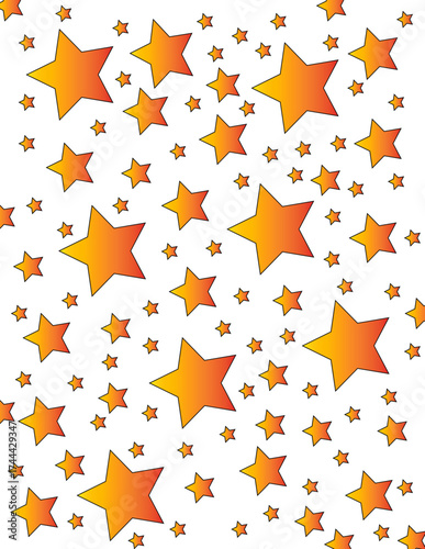 golden stars over the white space showing the sparkness in life.