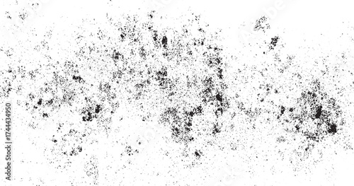 Dirty or dust film grain speck grit grunge overlay on white background grain noise particles  grunge plastisol texture. Distressed, cracked overlay for vintage effects. Perfect for t-shirt graphics