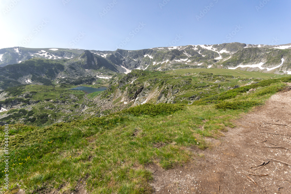 Naklejka premium Rila Mountain near The Seven Rila Lakes, Bulgaria