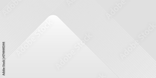 background design with diagonal line pattern in grey colour. Vector white horizontal template for business banner, formal invitation backdrop, luxury.