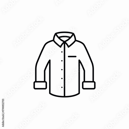 male classic shirt icon sign vector