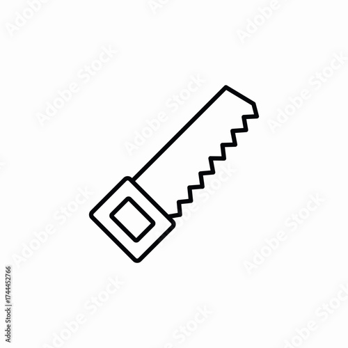 saw tool icon sign vector