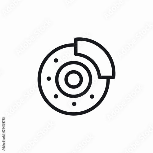 car breake system icon sign vector
