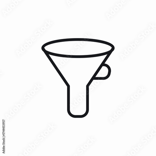 funnel kitchen icon sign vector