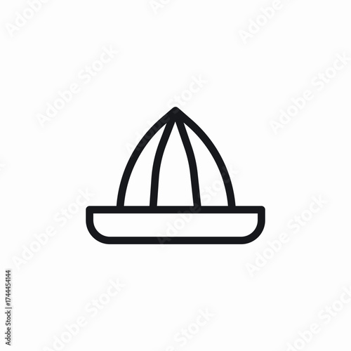 lemon squeezer icon sign vector