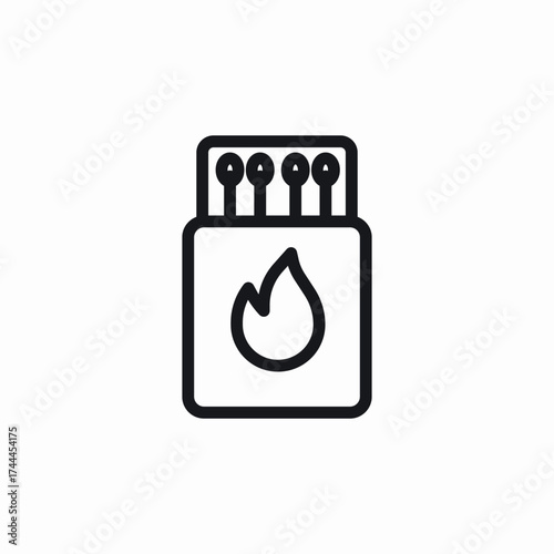 match box icon sign vector