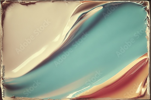 Soft, flowing colors blend harmoniously, creating an abstract la