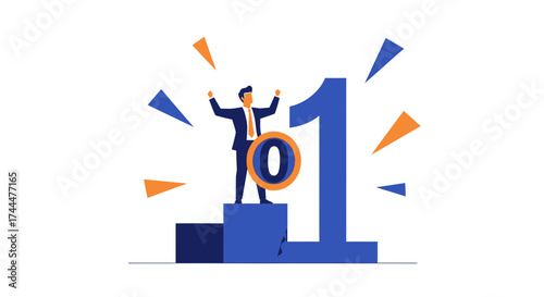 Achieving The Top Position and Celebrating Success: Business Competition and Triumph
