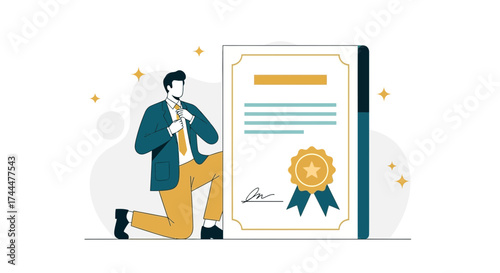 Achieving Success: An Illustrated Representation of Recognition Through Formal Achievement