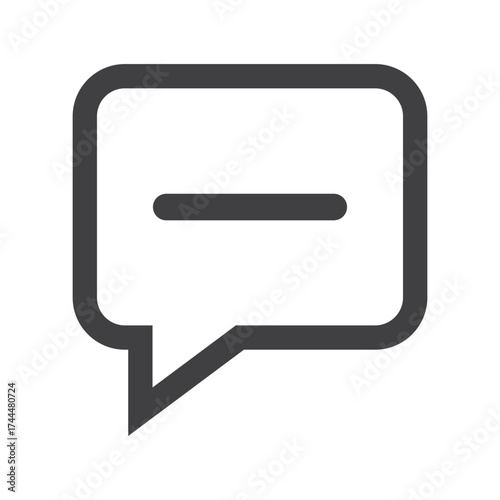 Chat Bubble Logo. Modern Conversation and Communication Icon Vector.