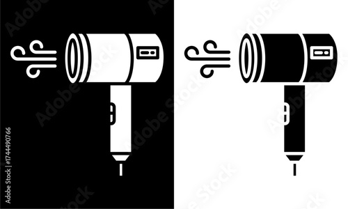 Air Blower / Fan Device Icon A simple icon of an air blower or fan device producing airflow 