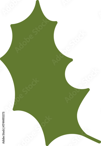 Spiky Leaf Silhouette