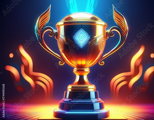 gold cup neon lights esports