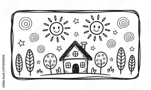 Whimsical Home and Nature Design: Smiling Suns, Stars, and Playful Elements

