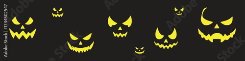 Halloween pumpkin vector illustration.