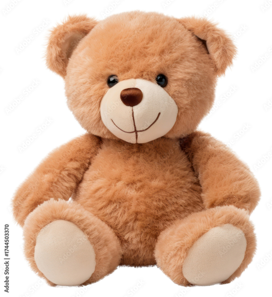 Fototapeta premium PNG Teddybear toy plush white background representation.