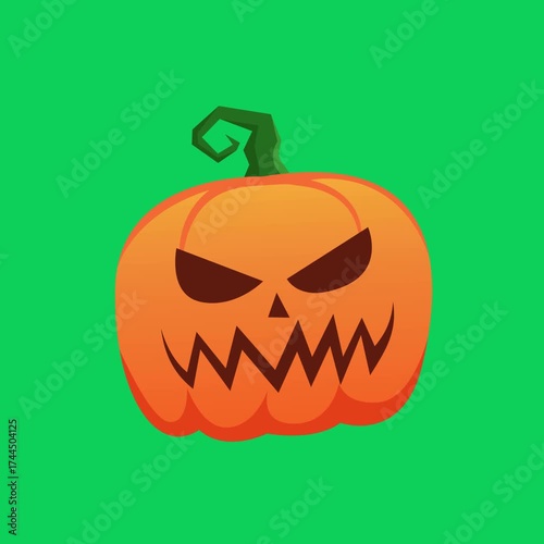 Evil Halloween Pumpkin Animation