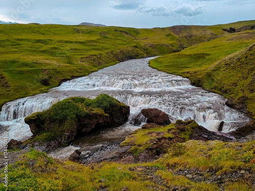 The Skogafoss waterfall in Iceland