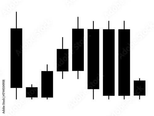 Chart vector silhouette , clip art, and symbol. Shilhouette of chart concept and simple design