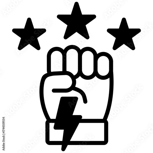 Empowerment mixed icon
