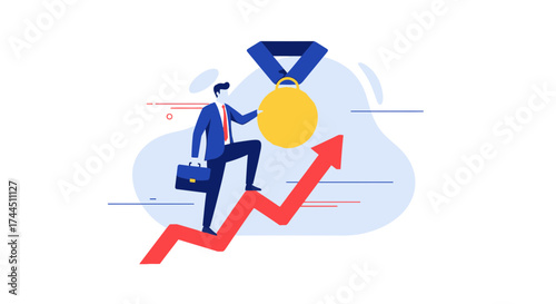 Champion Gaining Award on Rising Arrow, Achieving Business Excellence and Positive Growth