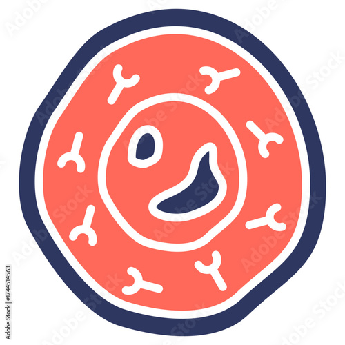 B-Cell glyph color icon