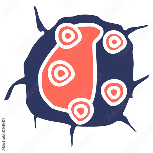 Natural Killer Cell glyph color icon