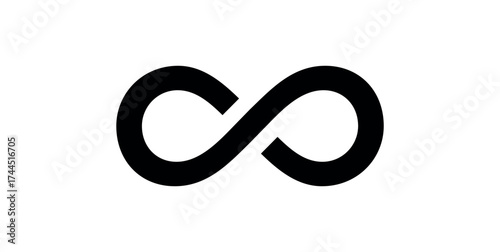 Infinity Symbol in Mathematics. Infinity Logo.