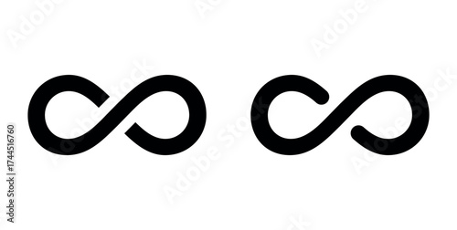 Infinity Symbol in Mathematics. Infinity Logo.