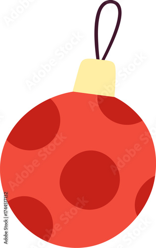 Polka Dot Christmas Ornament Toy