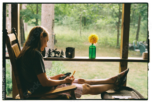 Relaxing Afternoon in a Cozy Cabin With a View of Nature