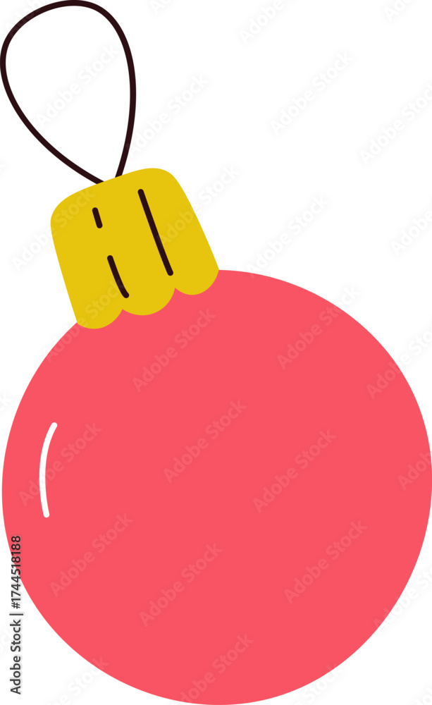 Obraz premium Christmas Ornament with String