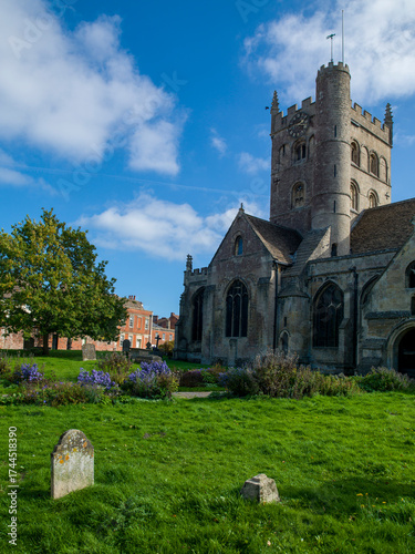 St. John's Church, Devizes in Wiltshire.  Sunshine and clouds.