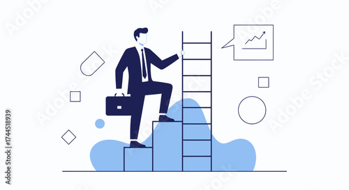 Climbing Towards Success: A Businessperson's Ascendancy Through Strategic Endeavors