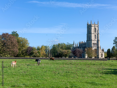 Saint Mary's Church Steeple Ashton.  Pretty country church surrounded by fields