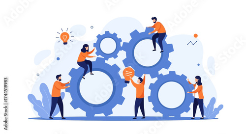 Collective Intelligence: Illustrating Collaborative Processes and Innovation with Gear Mechanisms
