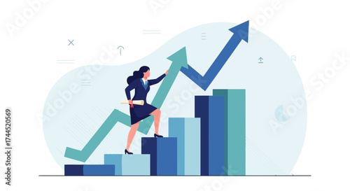 Corporate Climber: Achieving Business Goals and Reaching New Heights in the Market