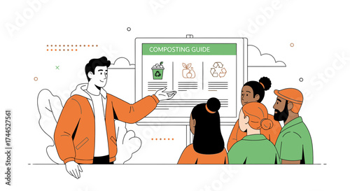 Educational Presentation on Composting Techniques Promoting Sustainable And Eco-Friendly Practices