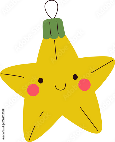 Smiling Star Ornament