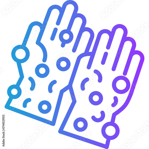 Allergy Response line gradient icon