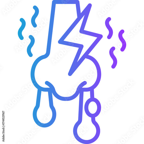 Mucous Barrier line gradient icon